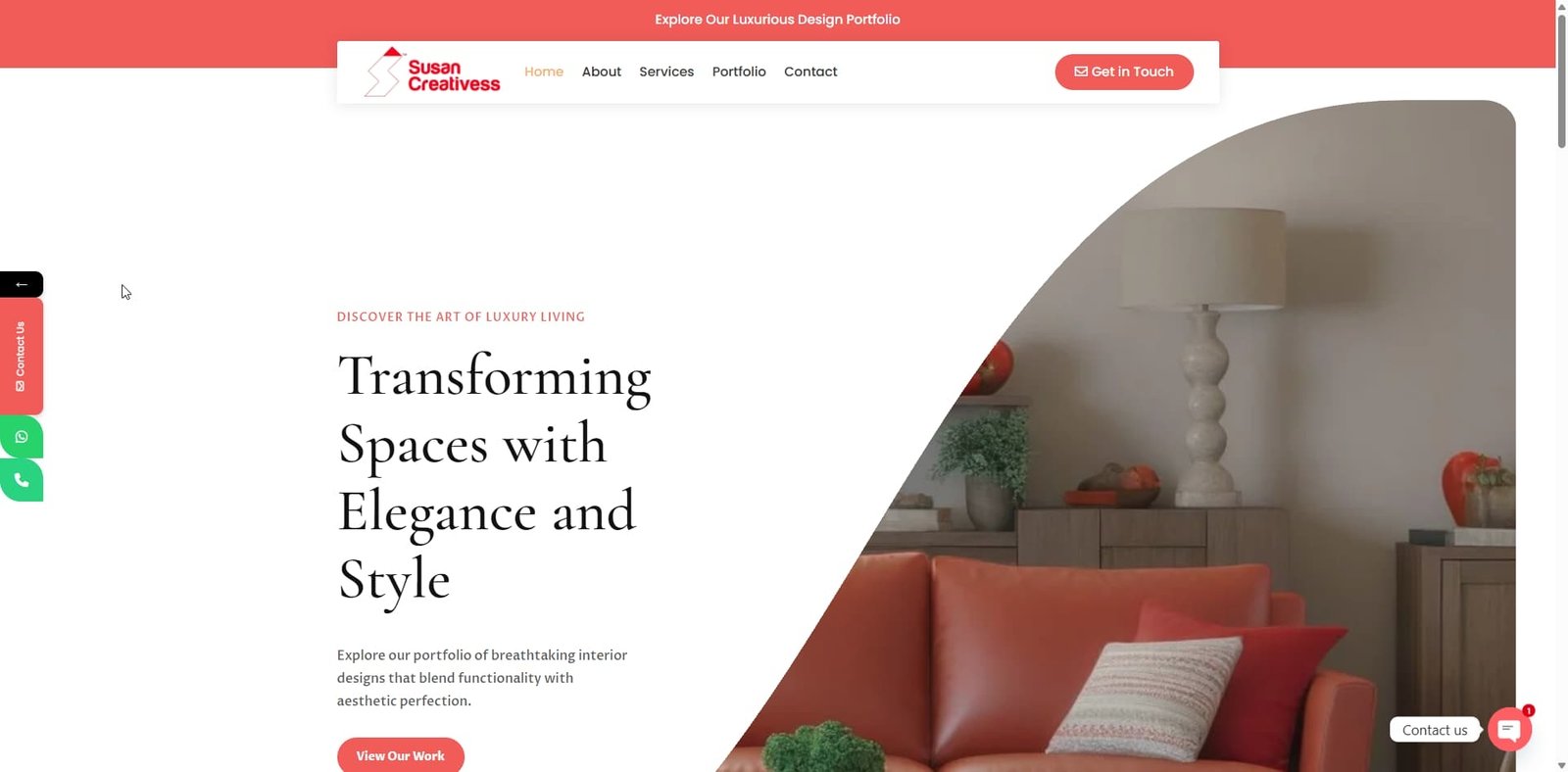 VSusan Interiors — NTech Digitals Portfolio